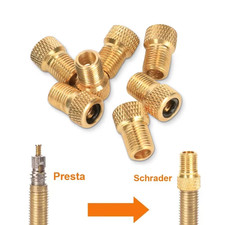 2 X Brass Adaptor Presta to