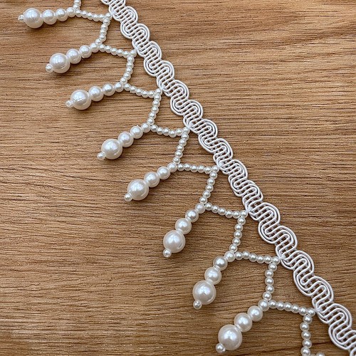 1yard beaded fringe drop shape - 1yard,