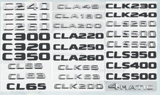 rear badge letter Mercedes