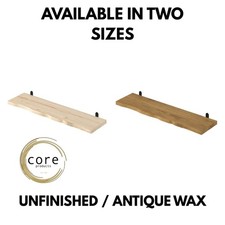 Chunky Live Edge Shelf With L