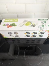 Mandolin Slicer IDEAL PRO, 6 in 1 V Blade Vegetable Cutter, Shredder, Grater