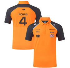 Men 2025 Mclaren Polo Shirt Land Norris 4 Color Orange**