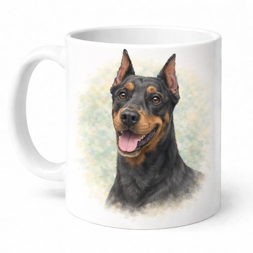 Dobermann ceramic mug brew - dobermann,