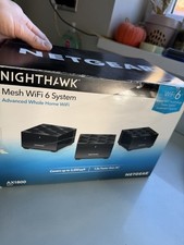 Original All, Netgear Nighthawk Mesh WiFi 6 System AX1800 Home Internet Booster