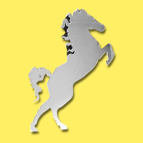 Rearing horse shaped acrylic - rearing,