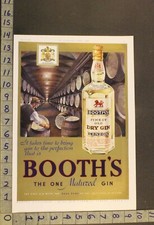 1937 BOOTH'S DRY GIN LONDON