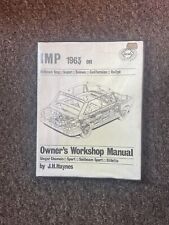 Hillman Super Imp Rally Sport Mk1 Workshop Manual