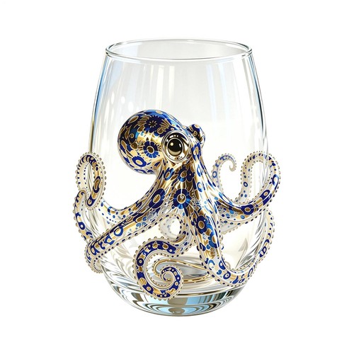 Artisanal blue ringed octopus - blue,