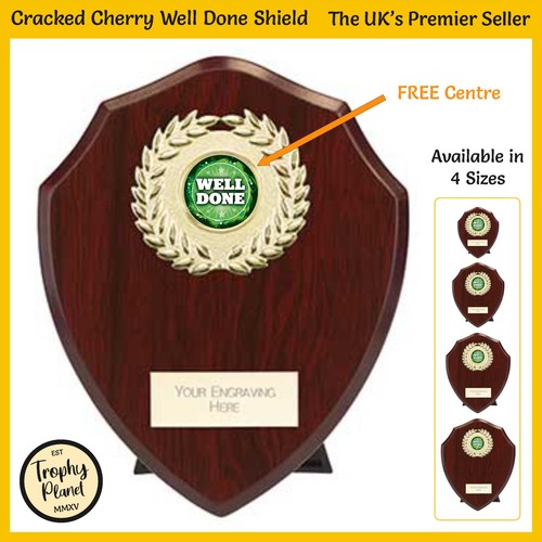 Well done shield - shield, trophy