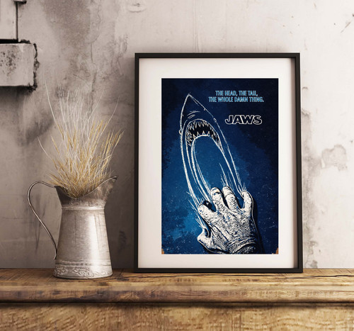 Jaws poster blue - poster,