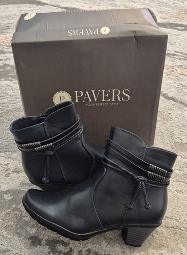 Womans pavers navy - pavers, heeled