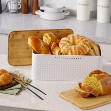 Kitchen Bread Bin with Bamboo
