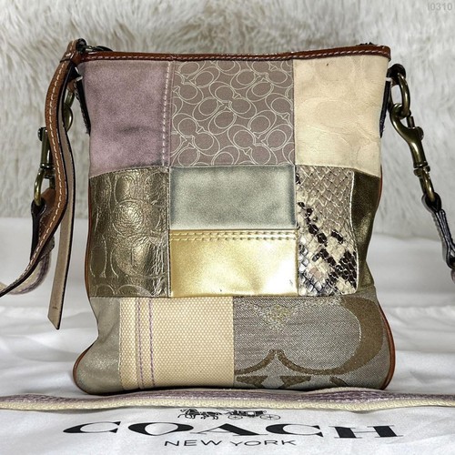 Coach y2k patchwork signature - coach,