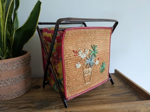 Vintage folding sewing bamboo - vintage,