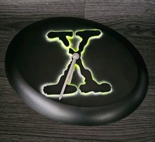 The X Files Wall Clock with Green LED Backlight Vintage 90sSci Fi Decor