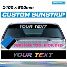 Custom Sunstrip with