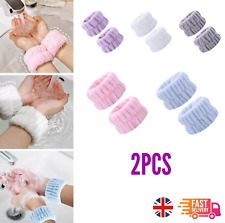 2PC Spa Wrist Washband Soft Microfibre Reusable Towel Wristbands Face Wash