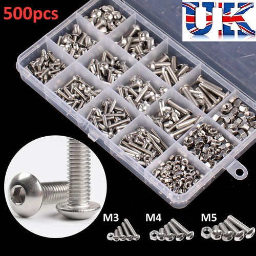 500pcs allen bolts and - and, nuts