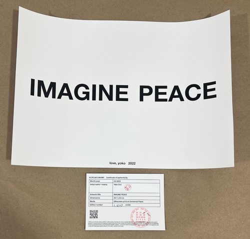 Yoko ono imagine peace - ono, print