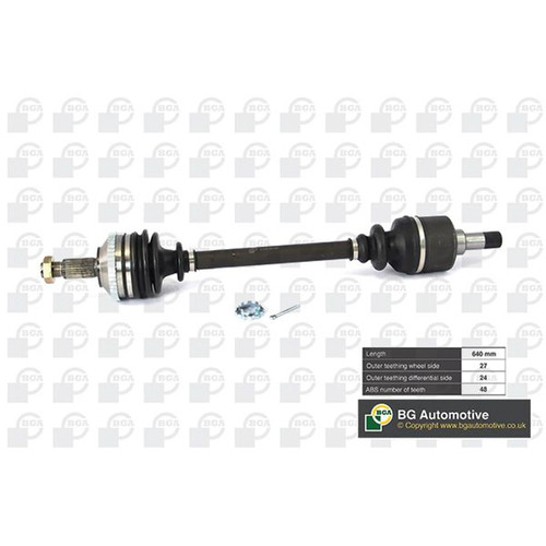 Bga drive shaft - cv, driveshaft