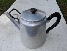 Vintage aluminium Alurex Catering Teapot, 8 pints, used!