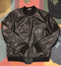 Zara Mens Faux Black Leather