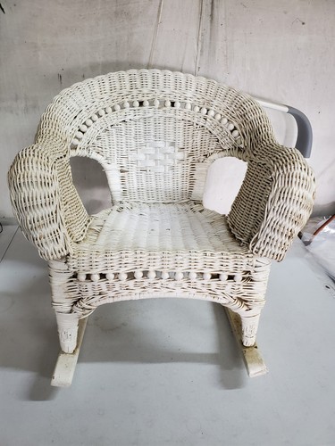 Wicker child rocking chair - wicker,