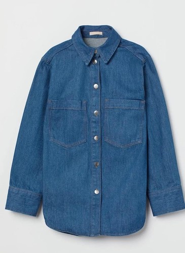 Denim shirt light blue - h&m,