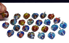 25 x Millefiori Heart Glass