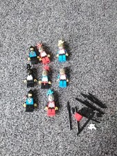 lego vintage castle minifigure bundle x 8 army, knights with assessories