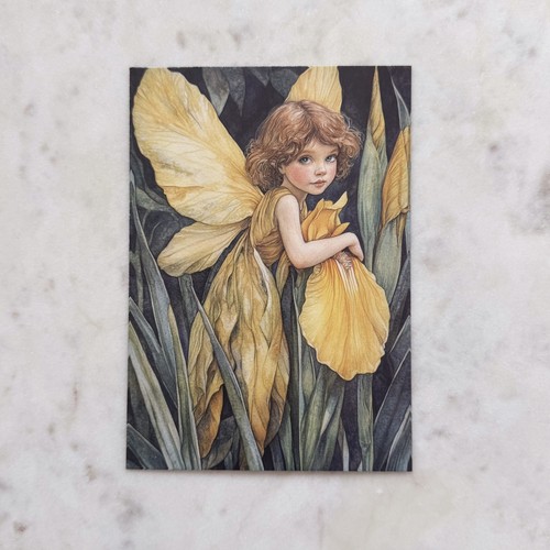 Vintage style fairy with - vintage,