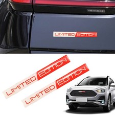 2x 3D Red Limited Edition Logo