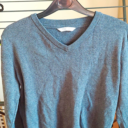 School boys grey v - m&s, v-neck
