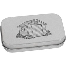 'Garden Shed' Metal Hinged Tin