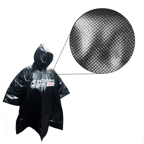 Adult rain poncho black - adult,