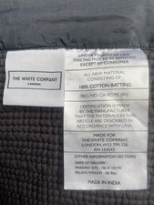 The White Company Belgravia Bed Throw ~ KING SIZE ~ Midnight