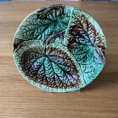 Vintage majolica begonia - vintage, leaf