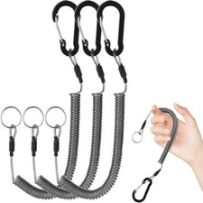 3x Spiral Spring Coil Cord