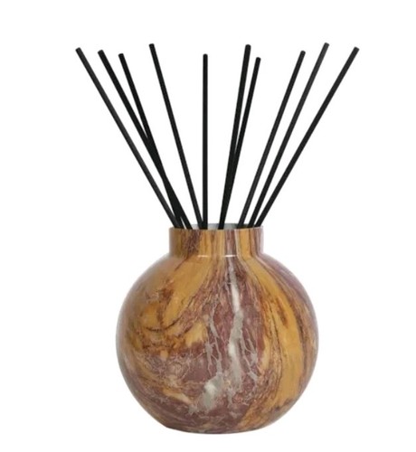 Large breccia marble - large, glass