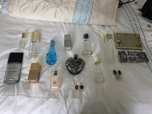 Empty perfume and - and, aftershave