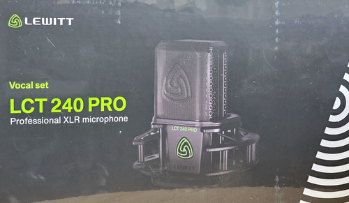 Lewitt lct 240 pro black - black, xlr