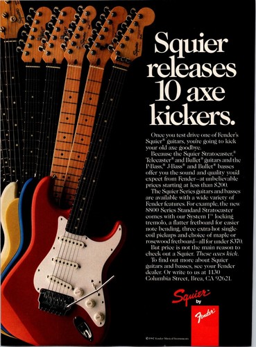 Vintage 1987 squier fender - squier,
