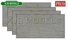 BNIB N Gauge Peco NB-40 Stone Walling Sheets, 127mm wide x 63mm high (4 pcs)