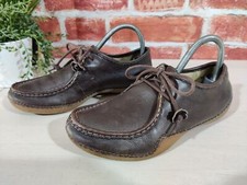 CLARKS BROWN SHOES UK 5.5D EU