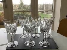 Stunning Waterford Crystal - Lismore - Set of 6 Wine Claret Glasses - 5 7/8” 