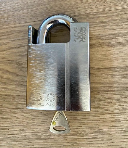 Abloy 362 shrouded steel - steel, keyed