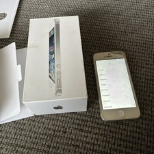 Apple Iphone 5 Mobile Phone 16gb With Box - Cracked Screen