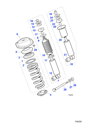 Jaguar spring isolator xk8 0 - xk8, 4.0