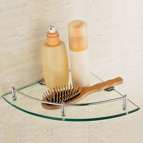 Glass corner shelf - shelf, single