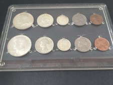 USA 1964 Pennsylvania & Denver Mint Set, 10 Coins. Six Coins Are 90 % Silver 42g